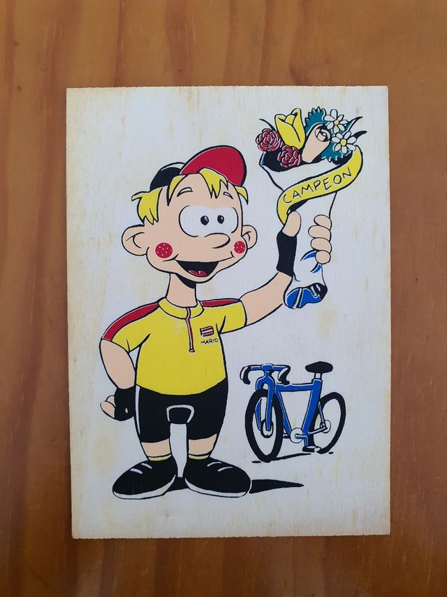 Tarjeta postal de madera