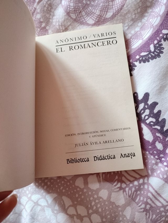 El Romancero. Anónimo/varios