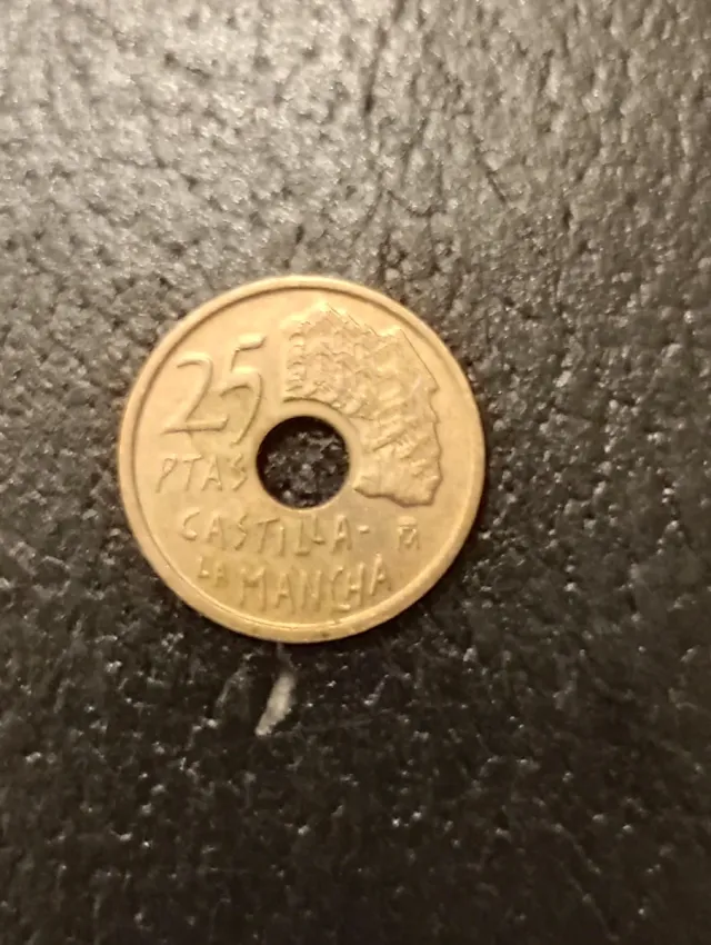 Lote de 8 monedas antiguas de España de 25 pesetas