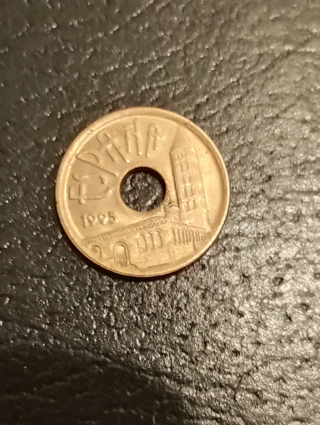 Lote de 8 monedas antiguas de España de 25 pesetas