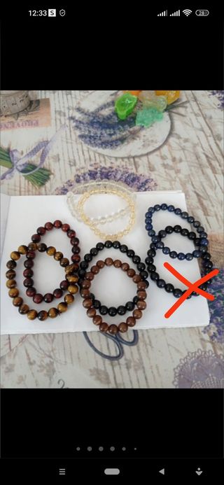 Pulseras piedras naturales