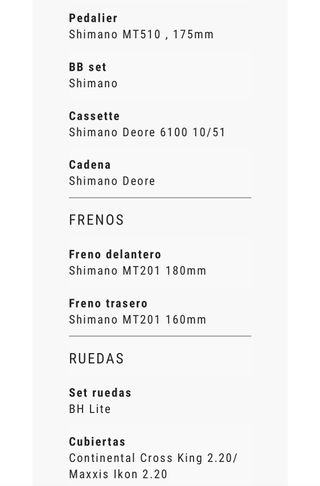 Bicicleta montaña BH Expert 4.0 - 29''