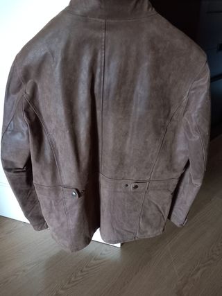 chaquetón  de cuero de caballero 