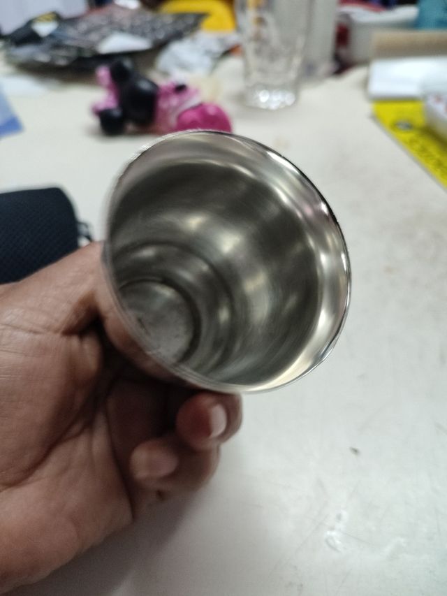 una vaso de alpaca muy bonita