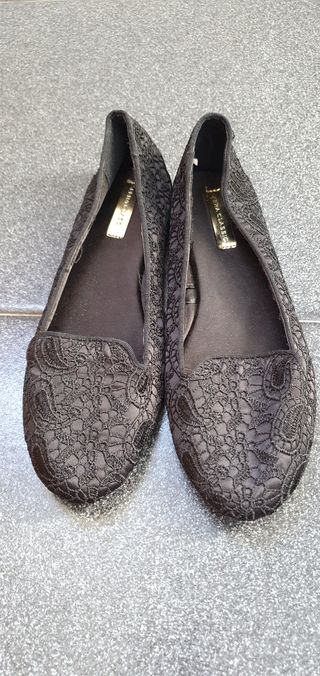 Bailarinas bordadas negro