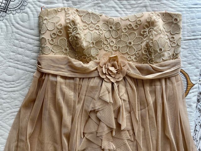 Vestido de palabra de honor