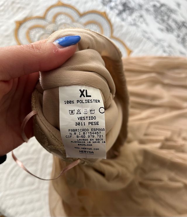 Vestido de palabra de honor