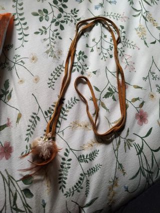 Cinturón de ante tipo boho