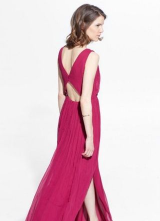 Vestido largo fiesta de Mango