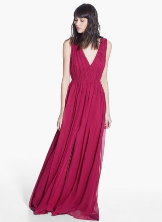 Vestido largo fiesta de Mango