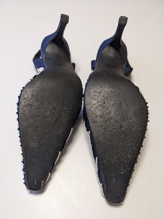 zapatos descalzos de fiesta talla 40 azul marino
