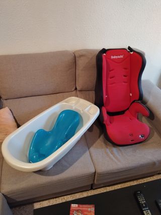 Carro de bebe, silla de coche, tacatá, bañera...