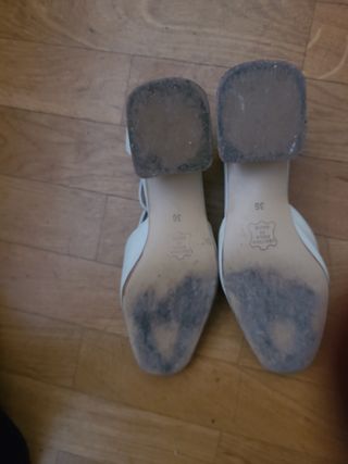 zapatos de novia de piel tacón bajo