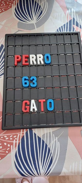 Pizarra números y letras