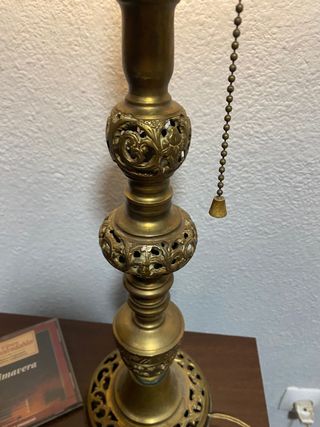 lampara bronce antigua