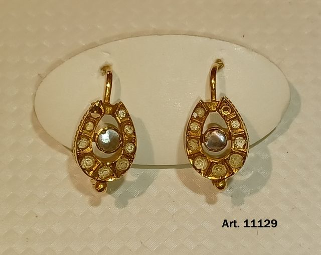 orecchini oro antico originali anni '40 