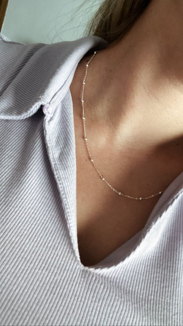 Cadenita con bolas en plata de ley 925