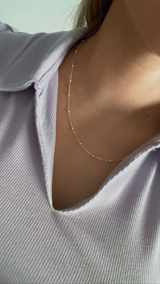 Cadenita con bolas en plata de ley 925