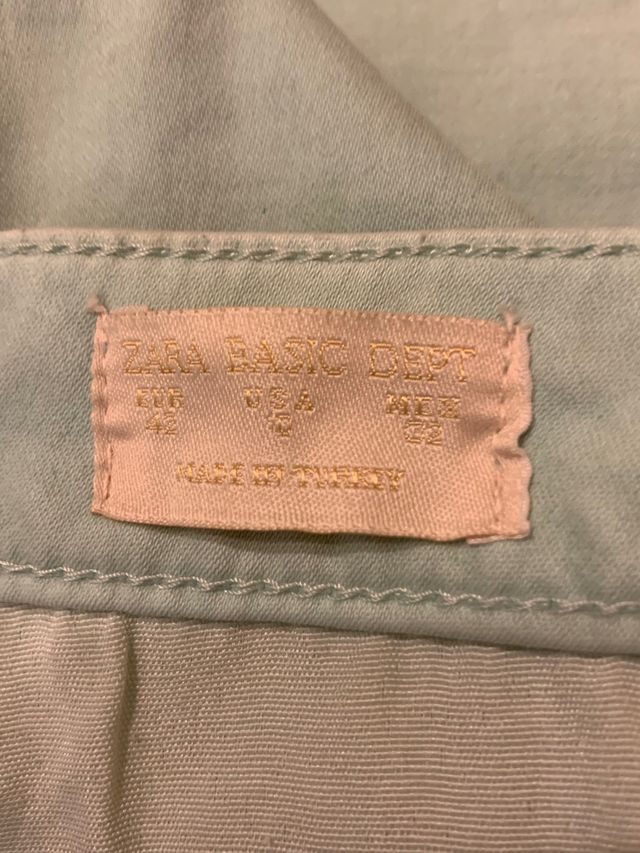 Pantalone Zara verde acqua