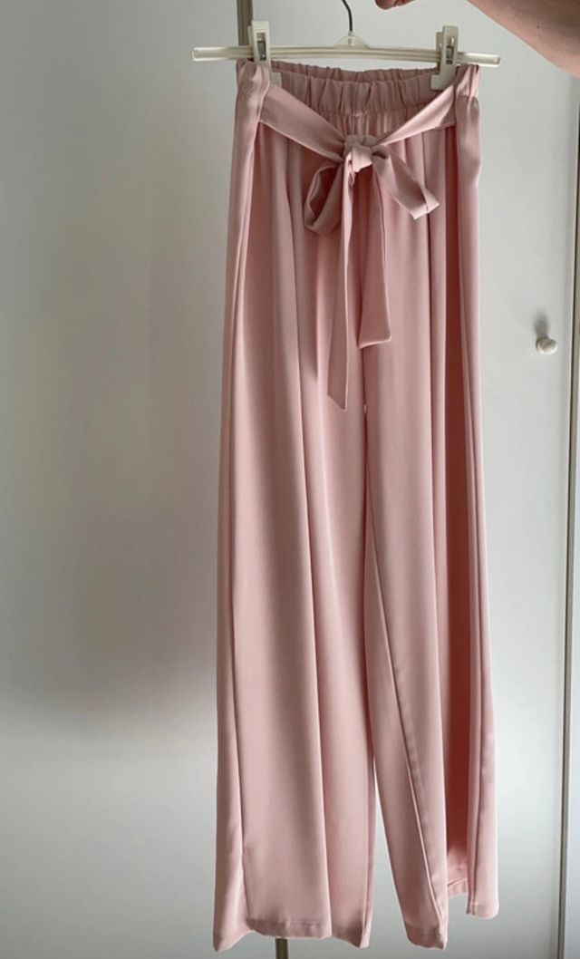 Pantaloni eleganti rosa