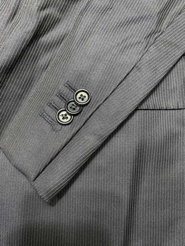 Traje Massimo Dutti rayas gris XL