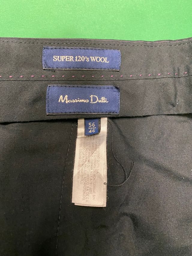 Traje Massimo Dutti rayas gris XL