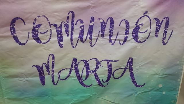 mural para mesa de chuches