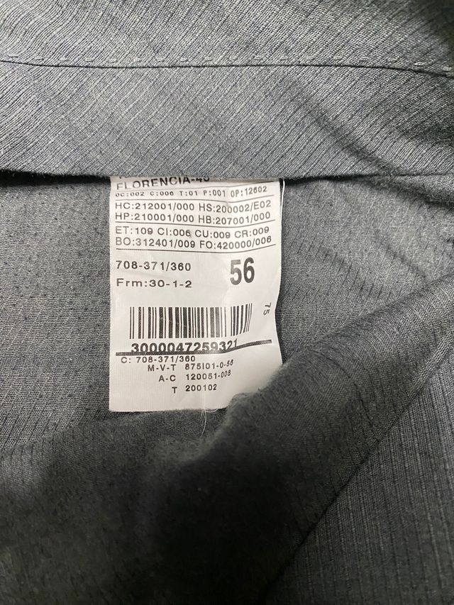 Traje Florentino Gris talla XL