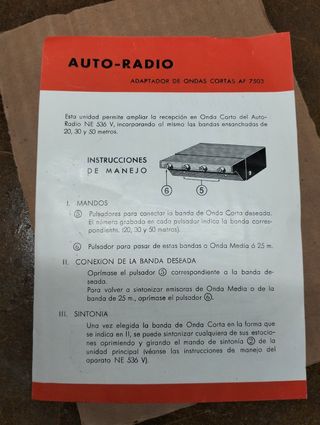 Auto radio antigua
