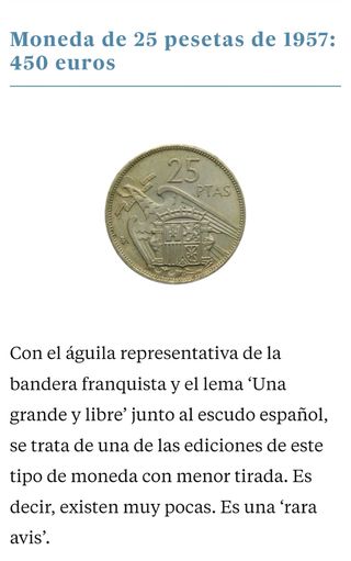 Moneda de 25 pesetas de 1957