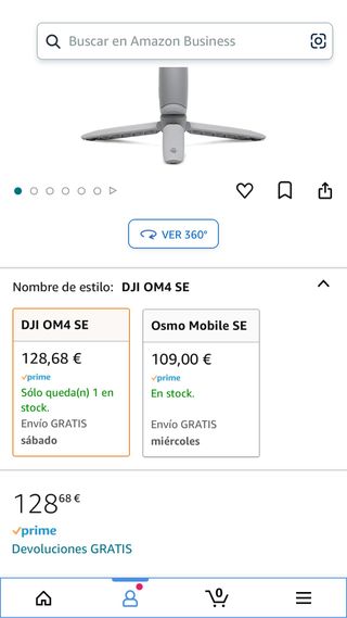 Stabilizzatore mobile a 3 assi DJI OM4 SE