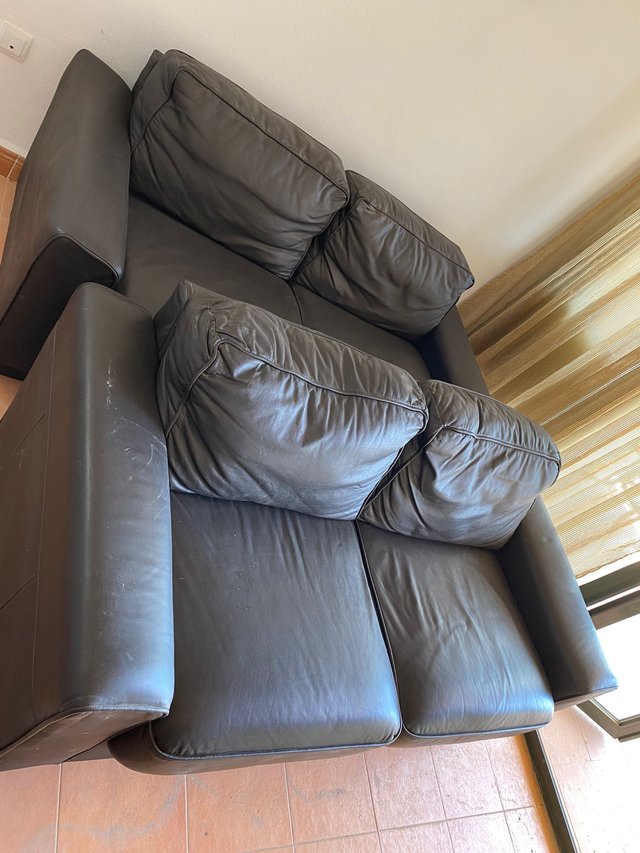 SOFA CAMA PIEL de segunda mano por 530 EUR en Archena en WALLAPOP