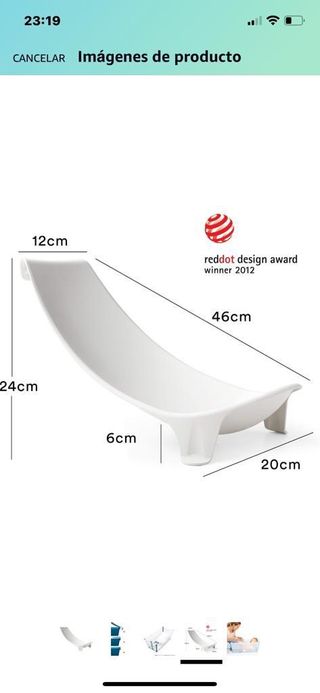 Soporte para bebes en bañera