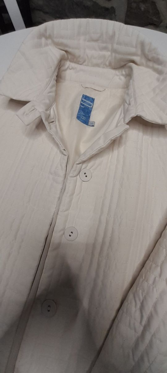 Giacca color panna mezza stagione