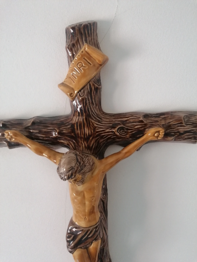 Wall crucifix.