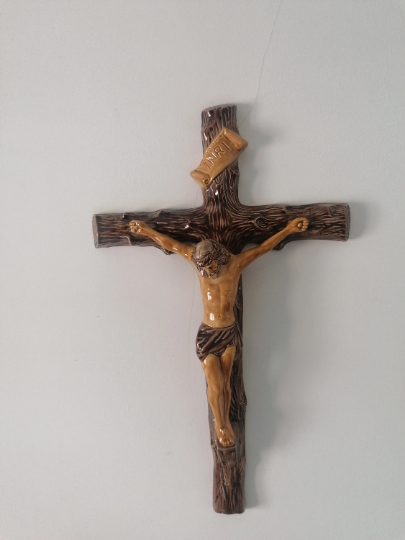 Wall crucifix.