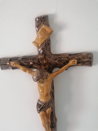 Wall crucifix.