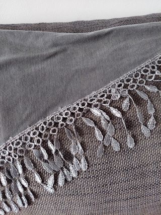 Mantón gris flamenca/ sevillana