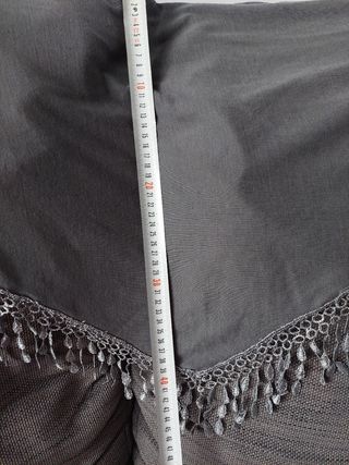 Mantón gris flamenca/ sevillana