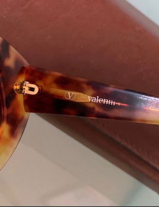 VALENTINO GAFAS VINTAGE AGATADAS MARRON TORTUGA