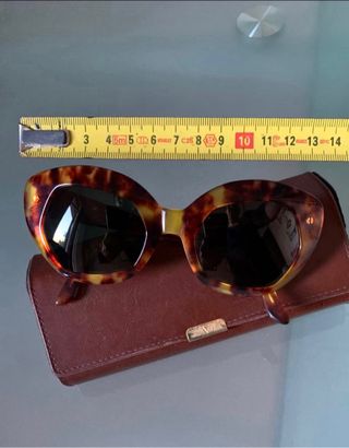 VALENTINO GAFAS VINTAGE AGATADAS MARRON TORTUGA