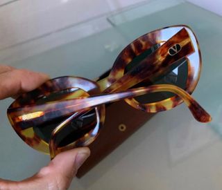 VALENTINO GAFAS VINTAGE AGATADAS MARRON TORTUGA