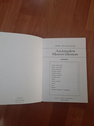 Libro Animales maravillosos,1968, Cultura&Progreso