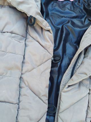 Chaqueta acolchada color visón