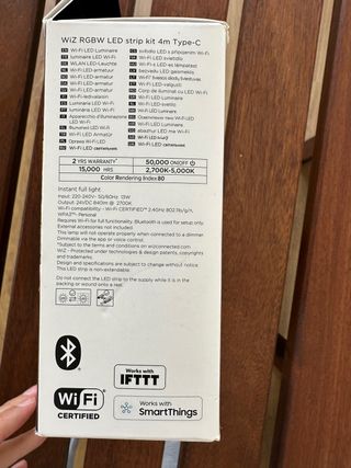 Wiz Tira 4 metros Wifi y Bluetooth 1600lm