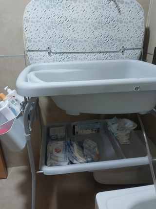 bañera cambiador bebé