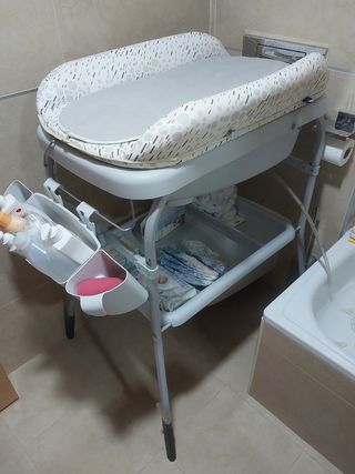 bañera cambiador bebé