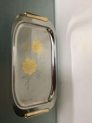 Vassoio acciaio vintage
