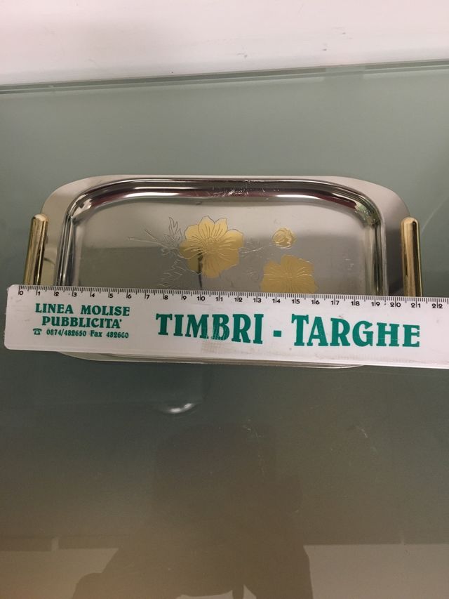 Vassoio acciaio vintage