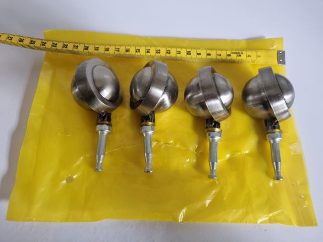 Ruedas acero inoxidable giratoria